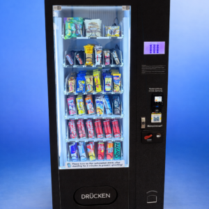 Snackautomat Budget – Frontansicht gefüllt mit Snacks